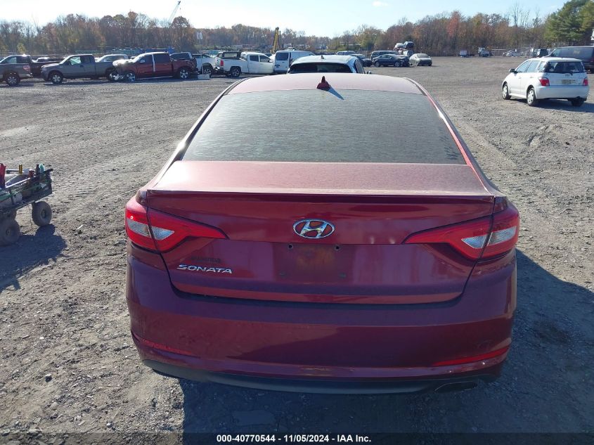 2015 Hyundai Sonata Se VIN: 5NPE24AF5FH097475 Lot: 40770544