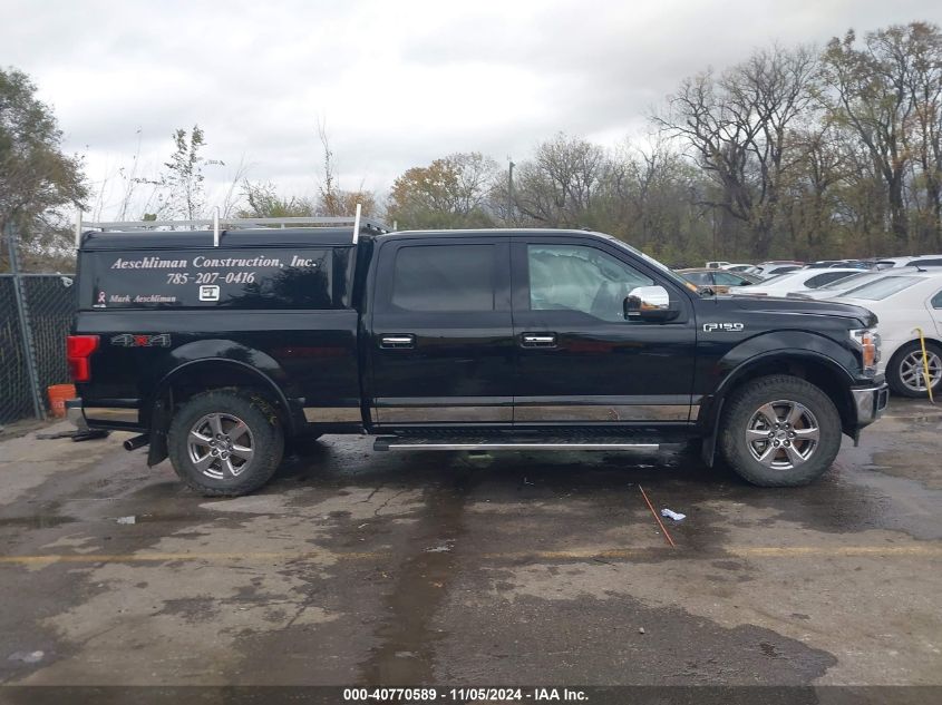 2018 Ford F-150 Lariat VIN: 1FTFW1EG3JKE39879 Lot: 40770589