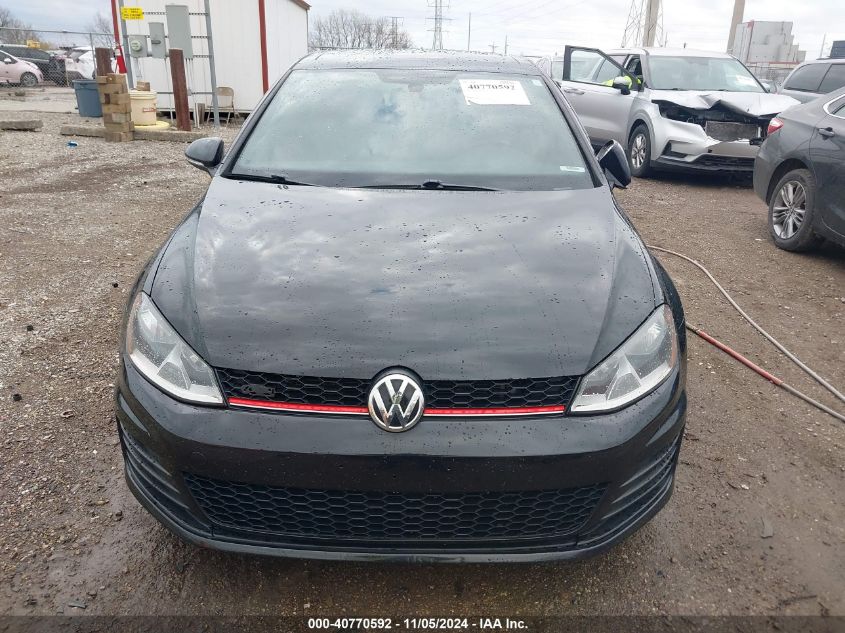 2015 Volkswagen Golf Gti 2.0T Autobahn 4-Door VIN: 3VW5T7AUXFM004695 Lot: 40770592