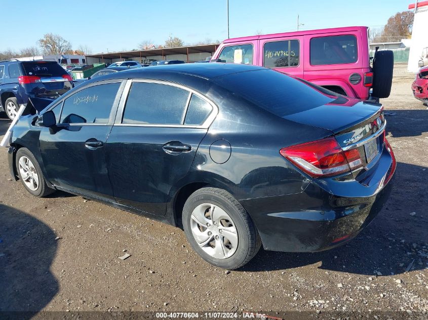 2013 Honda Civic Lx VIN: 19XFB2F53DE277578 Lot: 40770604