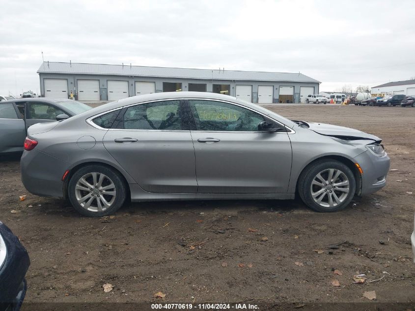 2015 Chrysler 200 Limited VIN: 1C3CCCAB5FN751181 Lot: 40770619