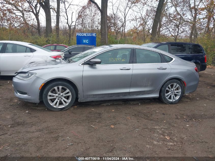 2015 Chrysler 200 Limited VIN: 1C3CCCAB5FN751181 Lot: 40770619