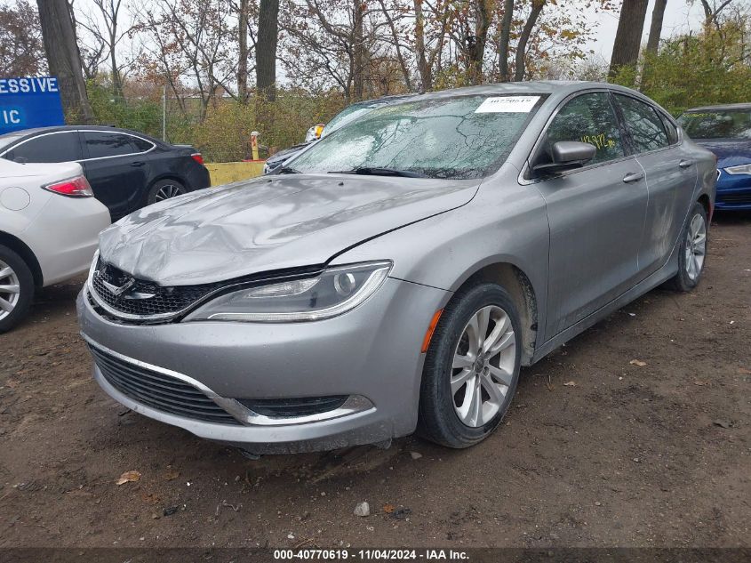 2015 Chrysler 200 Limited VIN: 1C3CCCAB5FN751181 Lot: 40770619