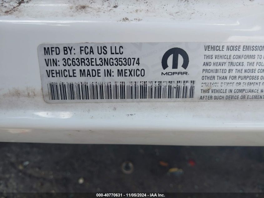 2022 Ram 3500 - 3C63R3EL3NG353074