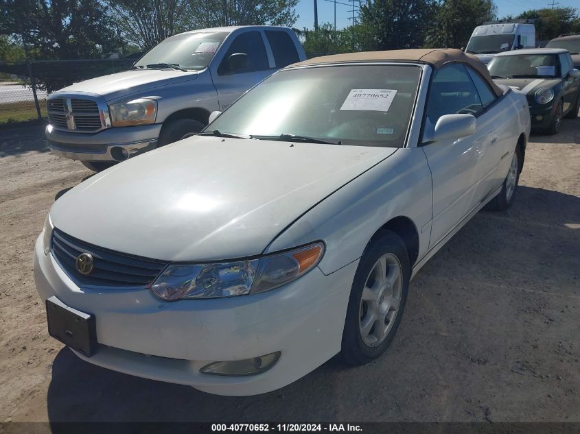 2002 Toyota Camry Solara Sle V6 VIN: 2T1FF28P52C588363 Lot: 40770652