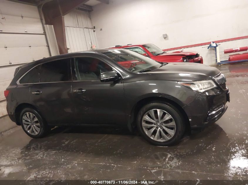 2014 Acura Mdx Technology Package VIN: 5FRYD4H45EB030642 Lot: 40770673