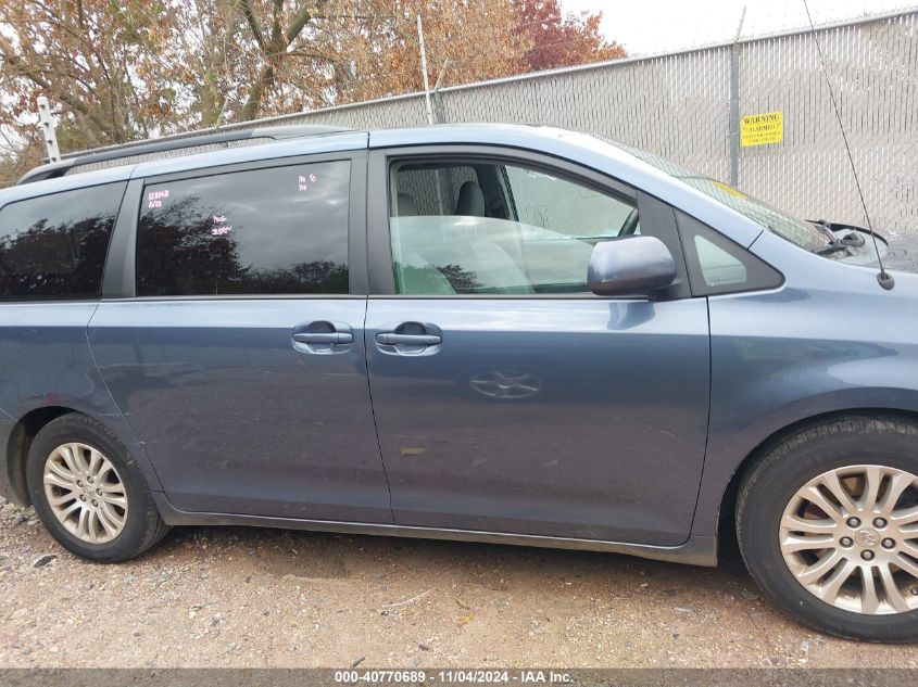 2013 Toyota Sienna Xle V6 8 Passenger VIN: 5TDYK3DC6DS349105 Lot: 40770689