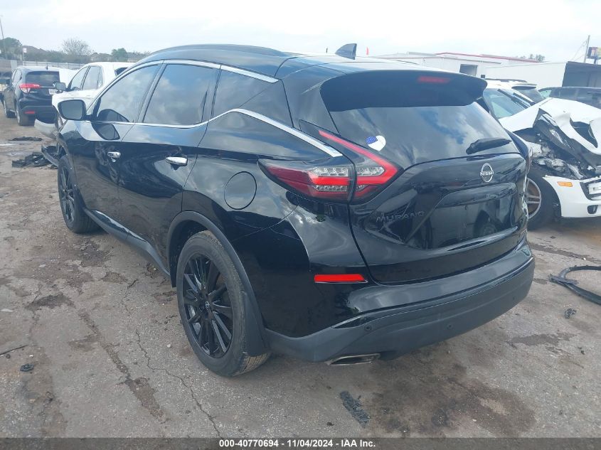 VIN 5N1AZ2BJ8PC102744 2023 Nissan Murano, Sv Fwd no.3