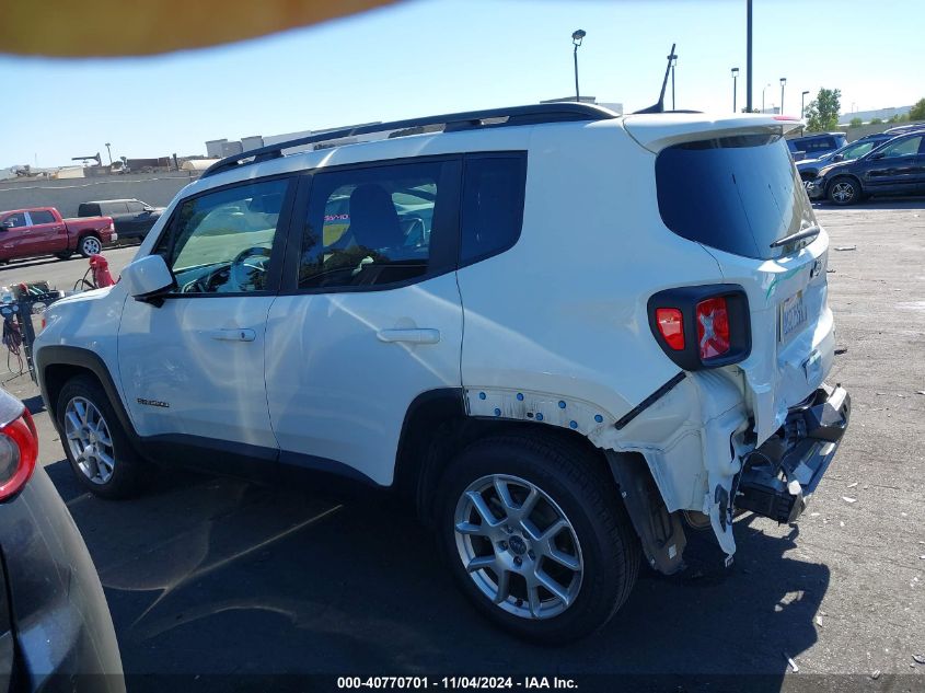 2020 Jeep Renegade Latitude Fwd VIN: ZACNJABB3LPL34445 Lot: 40770701