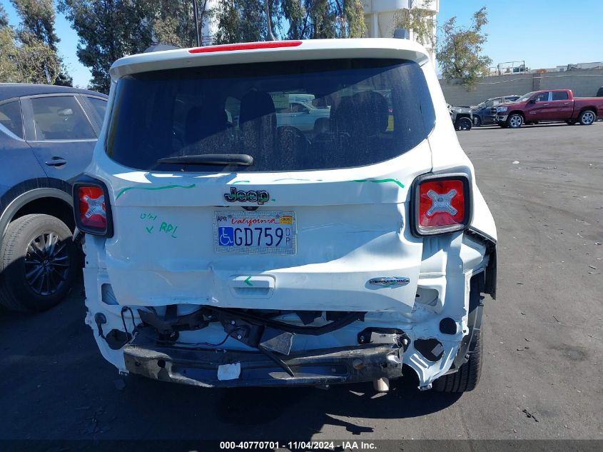 2020 Jeep Renegade Latitude Fwd VIN: ZACNJABB3LPL34445 Lot: 40770701