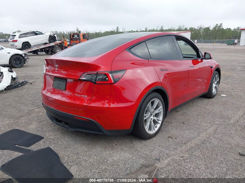 VIN 5YJYGDEEXMF145788 2021 Tesla Model Y, Long Rang... no.4