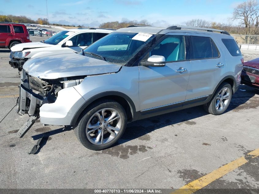 2015 Ford Explorer Limited VIN: 1FM5K8F87FGB10986 Lot: 40770713