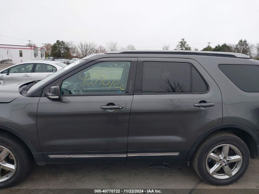 2016 Ford Explorer Xlt VIN: 1FM5K8D84GGD22751 Lot: 40770722