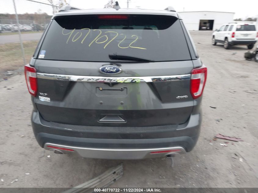 2016 Ford Explorer Xlt VIN: 1FM5K8D84GGD22751 Lot: 40770722