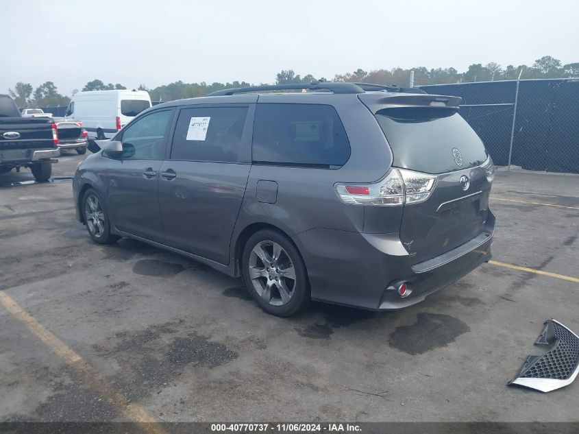 2012 Toyota Sienna Se 8 Passenger VIN: 5TDXK3DCXCS229933 Lot: 40770737