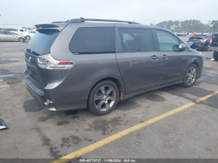 2012 Toyota Sienna Se 8 Passenger VIN: 5TDXK3DCXCS229933 Lot: 40770737