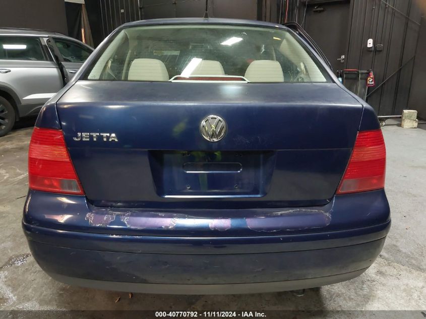 2001 Volkswagen Jetta Gl VIN: 3VWRK69M31M188275 Lot: 40770792