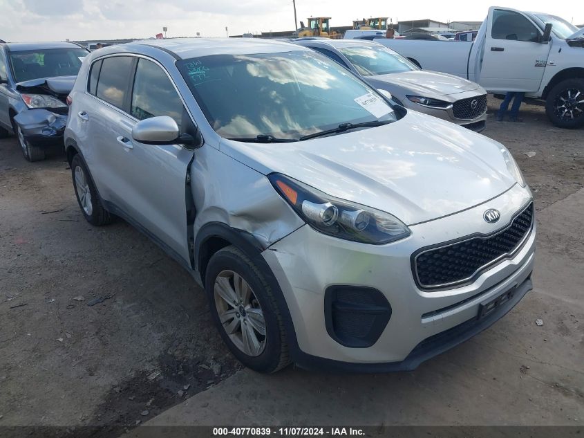 VIN KNDPM3AC6K7508643 2019 KIA Sportage, LX no.1