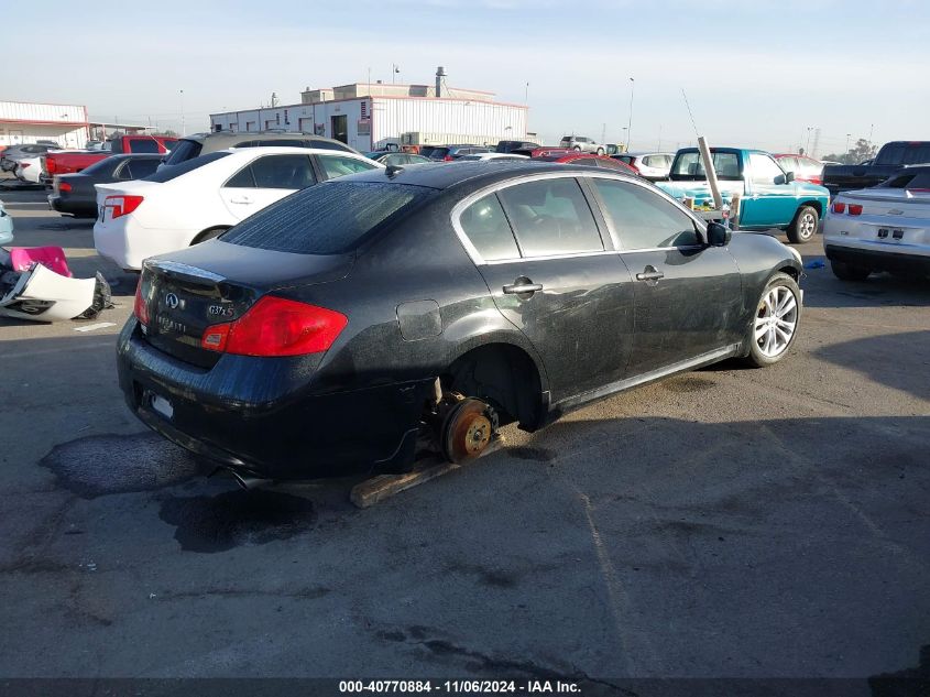 2013 Infiniti G37X VIN: JN1CV6AR3DM350240 Lot: 40770884