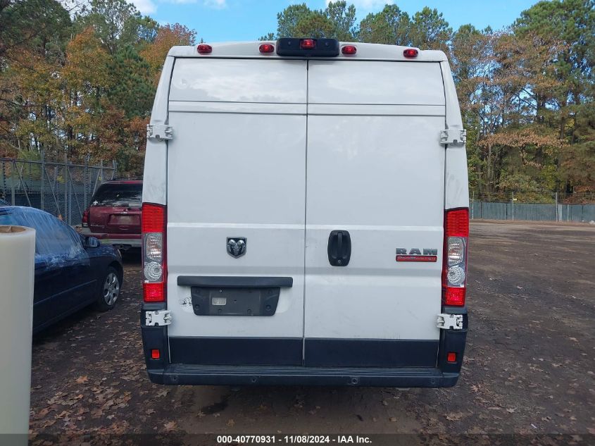 2020 Ram Promaster 3500 Cargo Van High Roof 159 Wb Ext VIN: 3C6URVJG9LE121211 Lot: 40770931