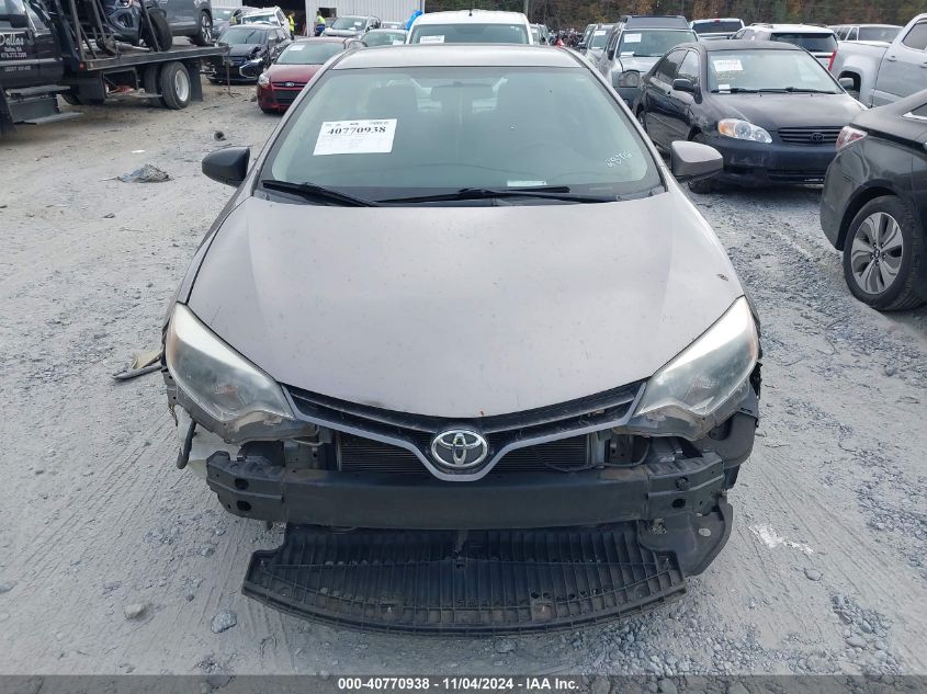 2016 Toyota Corolla Le VIN: 2T1BURHE0GC722876 Lot: 40770938