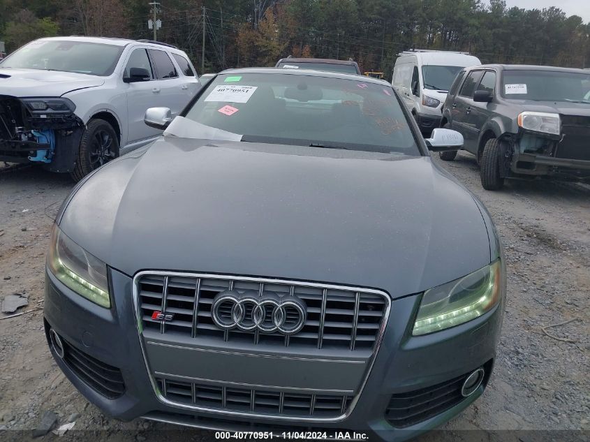 2012 Audi S5 4.2 Premium Plus VIN: WAUCVAFR4CA003571 Lot: 40770951