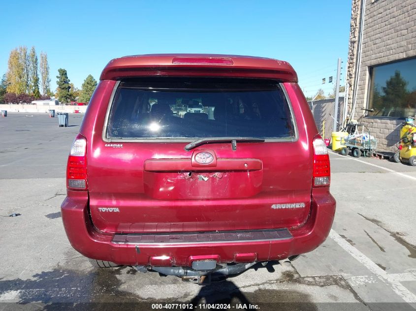 2006 Toyota 4Runner Limited V8 VIN: JTEBT17R168033427 Lot: 40771012