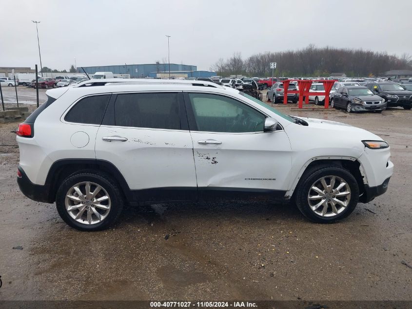 2014 Jeep Cherokee Limited VIN: 1C4PJLDB5EW129834 Lot: 40771027