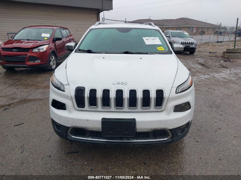 2014 Jeep Cherokee Limited VIN: 1C4PJLDB5EW129834 Lot: 40771027