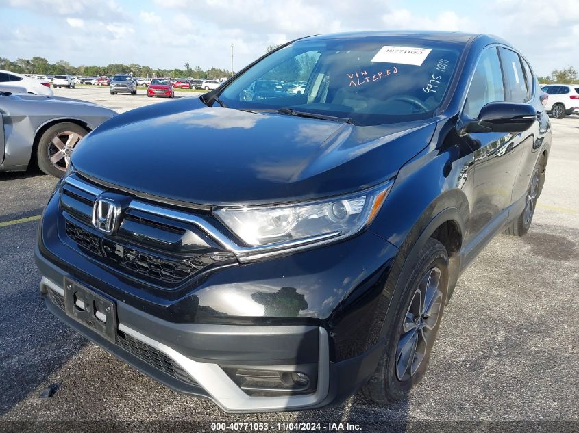 2021 Honda Cr-V Awd Ex VIN: 2HKRW2H56MH676625 Lot: 40771053