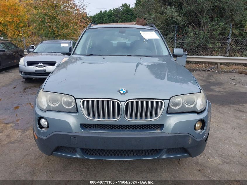 2009 BMW X3 xDrive30I VIN: WBXPC93439WJ25757 Lot: 40771105