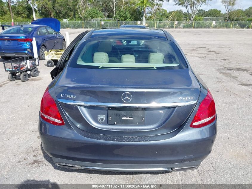 2015 Mercedes-Benz C 300 4Matic/Luxury 4Matic/Sport 4Matic VIN: 55SWF4KB4FU024888 Lot: 40771182