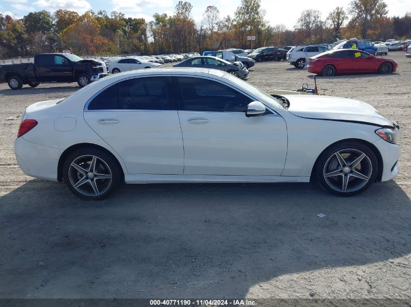 2016 Mercedes-Benz C 4Matic/Luxury 4Matic/Sport 4Matic VIN: 55SWF4KB4GU128380 Lot: 40771190