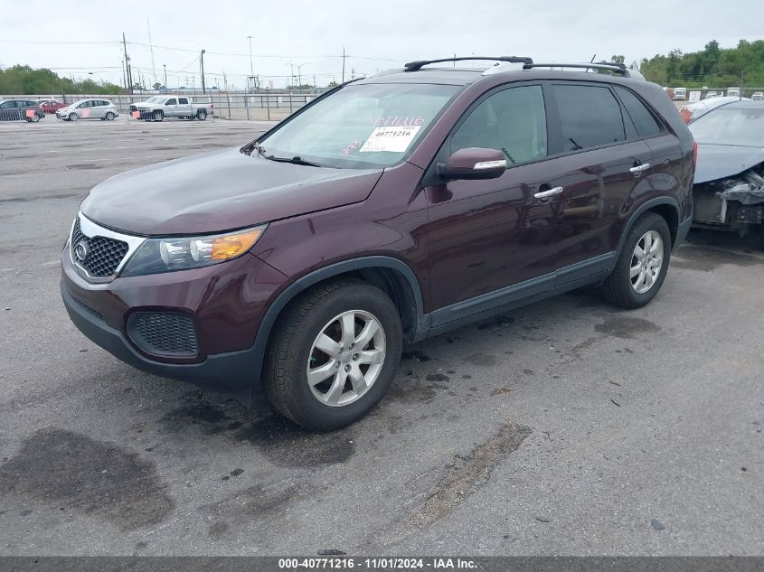 VIN 5XYKT4A29DG309876 2013 KIA Sorento, Lx V6 no.2