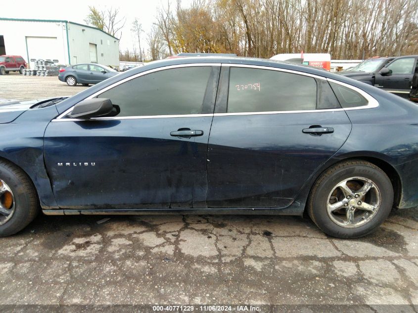 2017 Chevrolet Malibu Ls VIN: 1G1ZB5ST7HF113466 Lot: 40771229