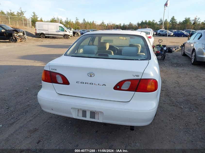 2000 Toyota Corolla Ve VIN: 2T1BR12E3YC368428 Lot: 40771288