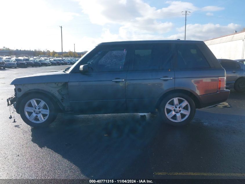 2005 Land Rover Range Rover Hse VIN: SALME11425A189822 Lot: 40771315