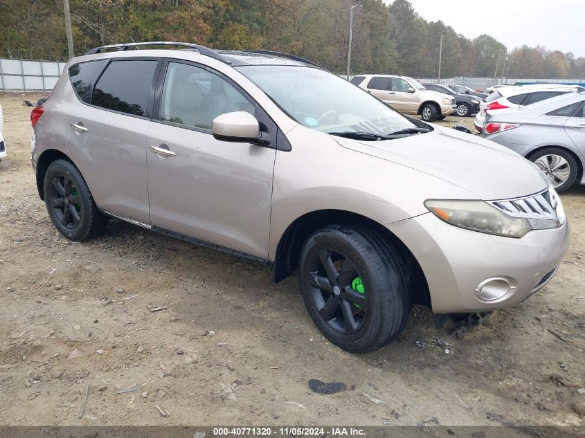 2009 Nissan Murano Sl VIN: JN8AZ18U69W014359 Lot: 40771320