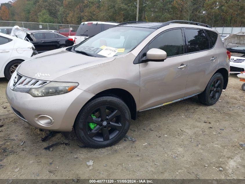 2009 Nissan Murano Sl VIN: JN8AZ18U69W014359 Lot: 40771320