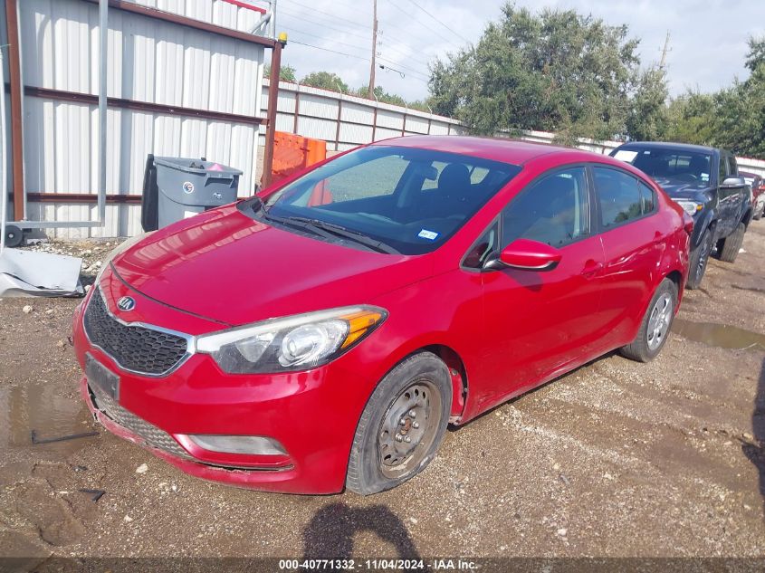 VIN KNAFK4A60G5607671 2016 KIA Forte, LX no.2