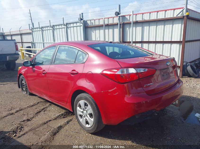 VIN KNAFK4A60G5607671 2016 KIA Forte, LX no.3