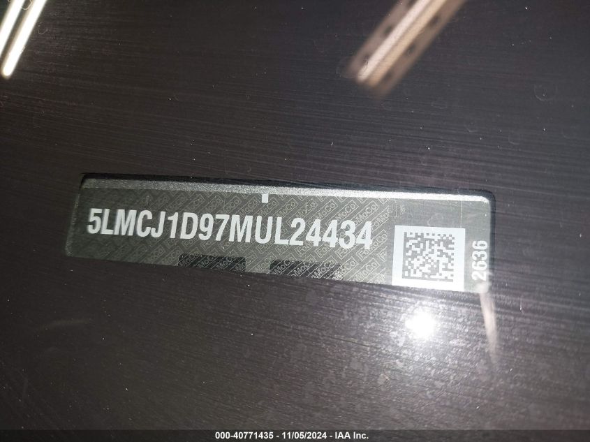 2021 Lincoln Corsair Standard VIN: 5LMCJ1D97MUL24434 Lot: 40771435