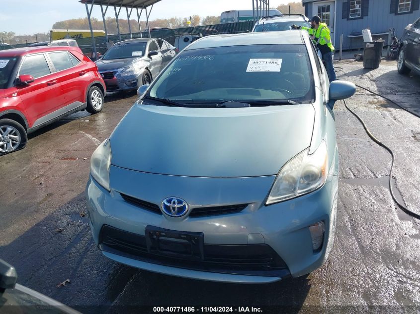 2013 Toyota Prius Two VIN: JTDKN3DU7D5671389 Lot: 40771486