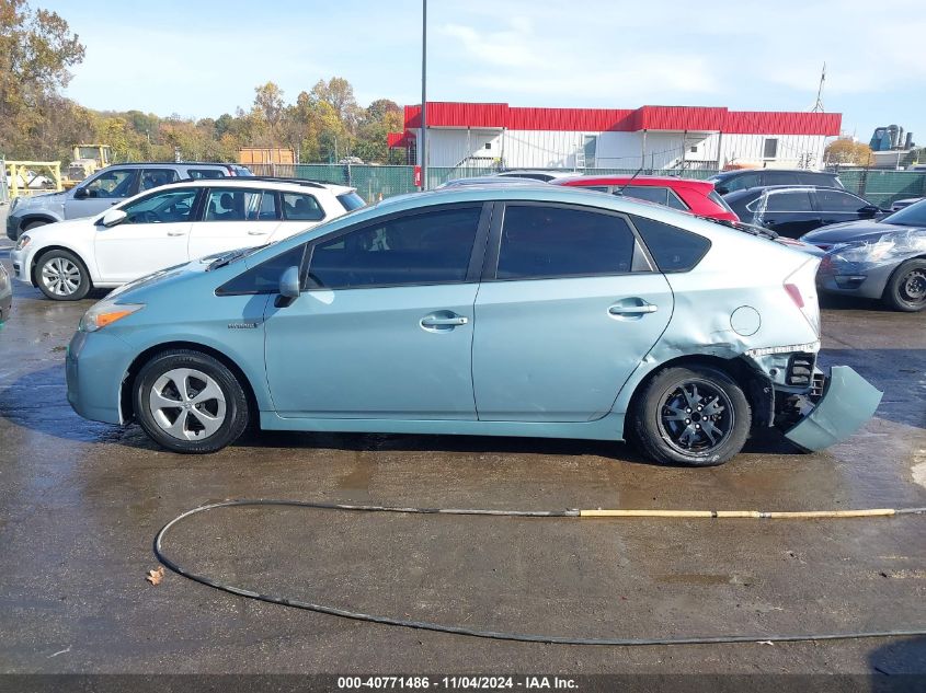 2013 Toyota Prius Two VIN: JTDKN3DU7D5671389 Lot: 40771486