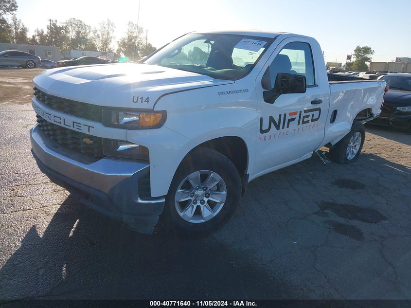 2020 CHEVROLET SILVERADO 1500 2WD  LONG BED WT - 3GCNWAEFXLG266603