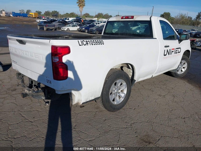 2020 CHEVROLET SILVERADO 1500 2WD  LONG BED WT - 3GCNWAEFXLG266603