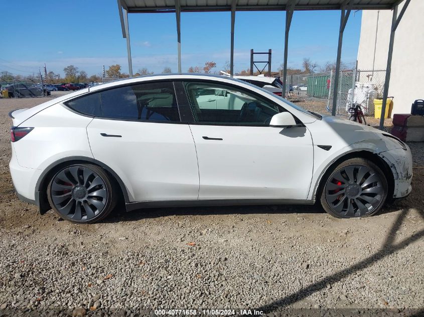 2024 Tesla Model Y Performance Dual Motor All-Wheel Drive VIN: 7SAYGDEF7RF036501 Lot: 40771658