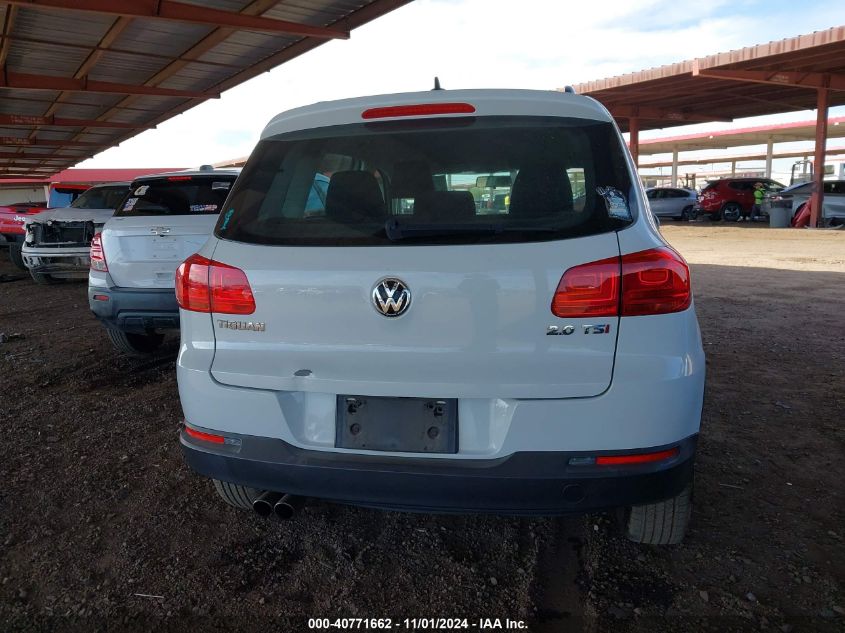 2015 Volkswagen Tiguan S VIN: WVGAV7AX6FW514107 Lot: 40771662