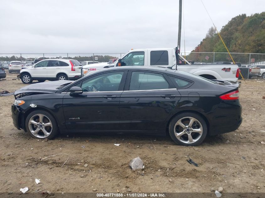 2013 Ford Fusion Hybrid Se VIN: 3FA6P0LU1DR271133 Lot: 40771888