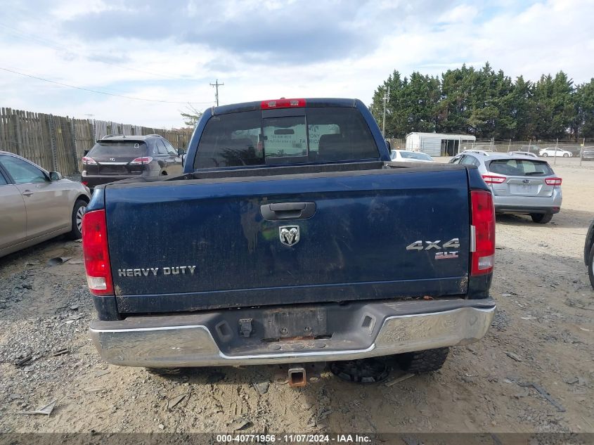 2006 Dodge Ram 2500 Slt/Trx4 Off Road/Sport/Power Wagon VIN: 1D7KS28D46J122553 Lot: 40771956